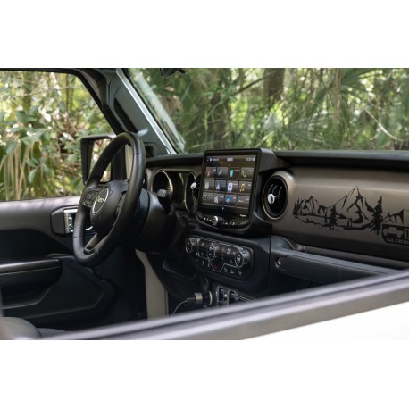 RadioPRO Integrated Installation Kit with Integrated Controls For Jeep Wrangler JL and Gladiator JT