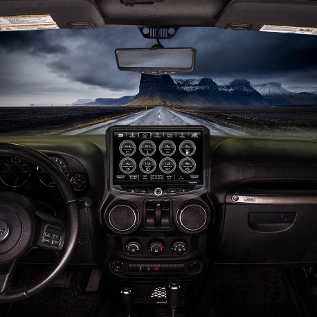RadioPRO Advanced Installation Kit with Integrated Controls For Jeep Wrangler JK