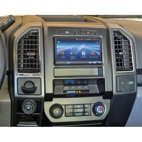 Complete Radio Replacement Kit with Integrated Climate Controls for select Fords with 4.2&rdquo; Display